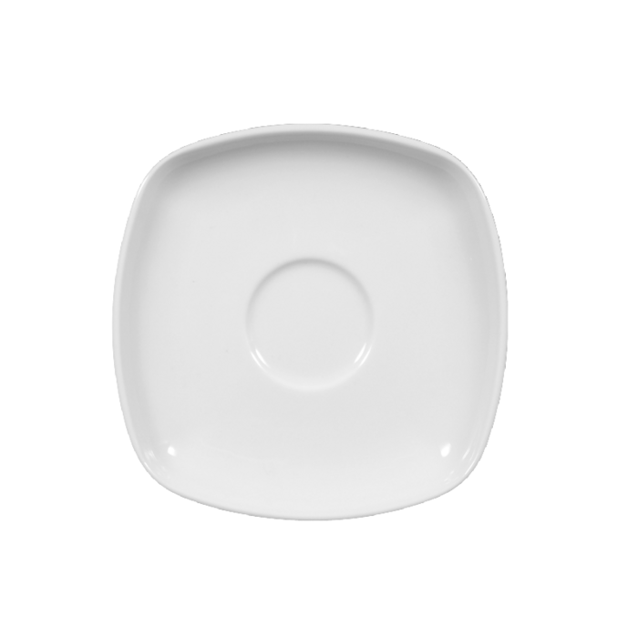 Блюдце до чашки для мокко квадратне 12 см біле Sketch Basic Seltmann