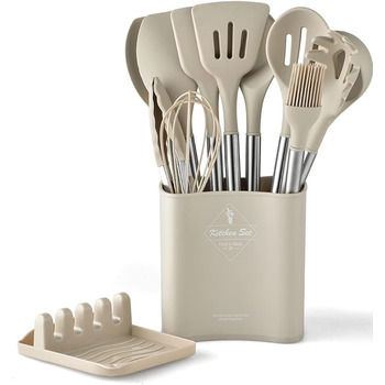 Набір кухонного приладдя, 13 предметів, бежевий FlyHigh