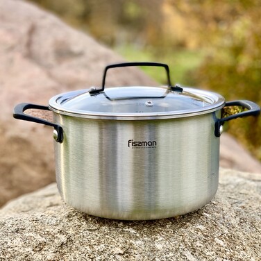 Каструля зі скляною кришкою 24 см 6 л LOREN Fissman