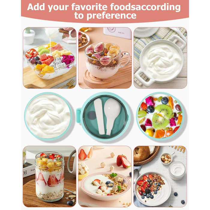 Стаканчик для пластівців 710 мл із складаною ложкою, рожевий Nuxory