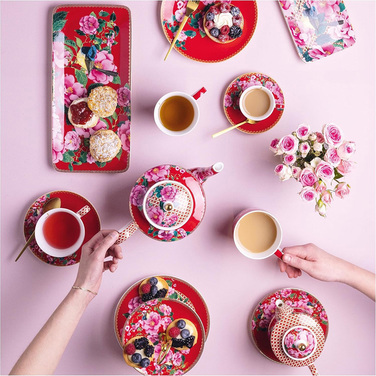 Тарелка обеденная Maxwell & Williams TEAS&C`S Silk Road Cherry Red, фарфор, диам. 19,5 см