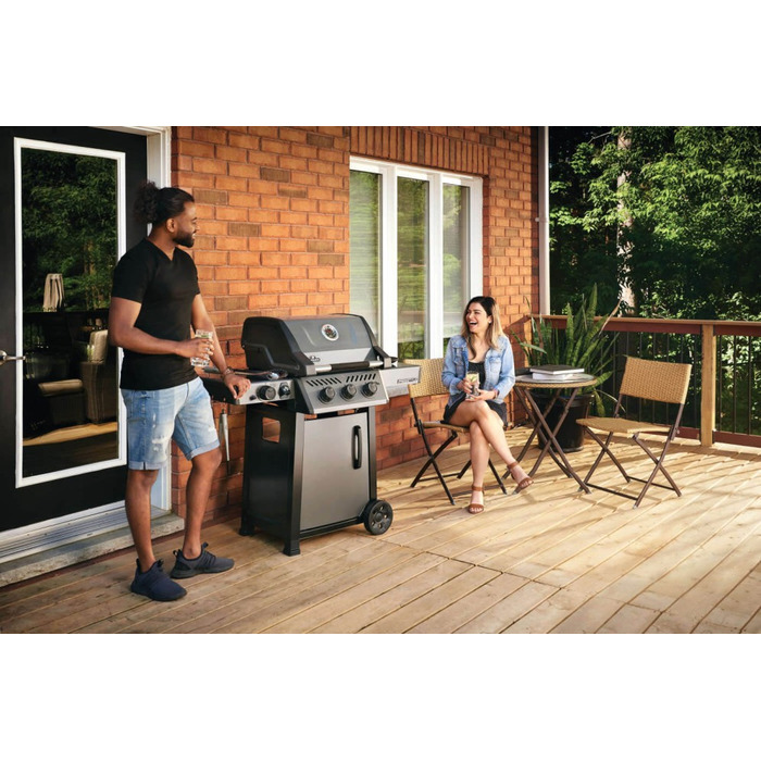 Газовий гриль Freestyle 365 з бічним пальником Sizzle Zone та дверкою, графітовий F365DSIBPGT-RU Код: 010720