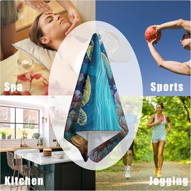 Різдвяні кухонні рушники Kwlegh, рушник для рук, різдвяна ялинка, цукерка-тростина, сніжинка, рушник для пальців, набір з 2 шт. , милий чоловічий банний рушник, високопоглинаючі рушники, 36 x (зелена морська черепаха)