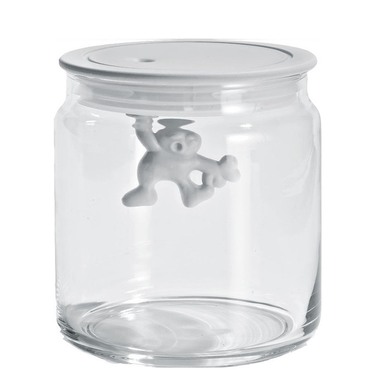 Ємність для зберігання 0,7 л прозора / біла Gianni Alessi