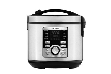 ARDESTO Мультиварка MC-P17, 860Вт, чаша-5л, электр. управление, книга рецептов, нерж. сталь+пластик, серебристая