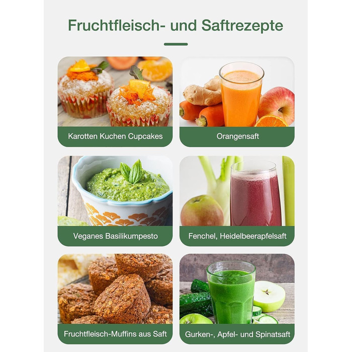 Соковижималка для овочів і фруктів, 400 Вт Juilist