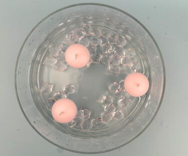 Плаваючі свічки 50 шт. плаваючі свічки Ø 40 мм (рожеве золото) (рожеві)