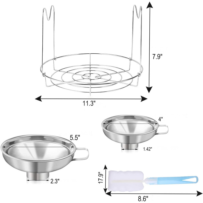 Набір для консервації 7 предметів червоний DoYoMo