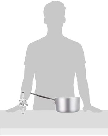 Професійна алюмінієва сковорода Pentole Agnelli ALMA10518, глибока, з ручкою, 2,6 л (22 см)