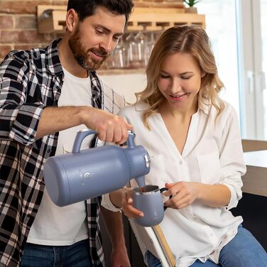 Термос-кофейник 2 л, морской голубой Ideus