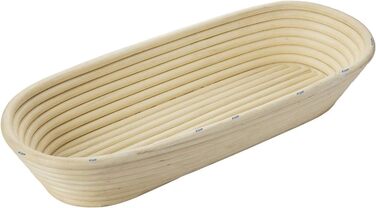 Кошик для вистоювання Westmark, для тіста для хліба вагою 1500-2000 г, овальний, довжина приблизно 40 см, ротангова тростина, світло-бежевий, 32022270 довжина одинарного 39,5 см