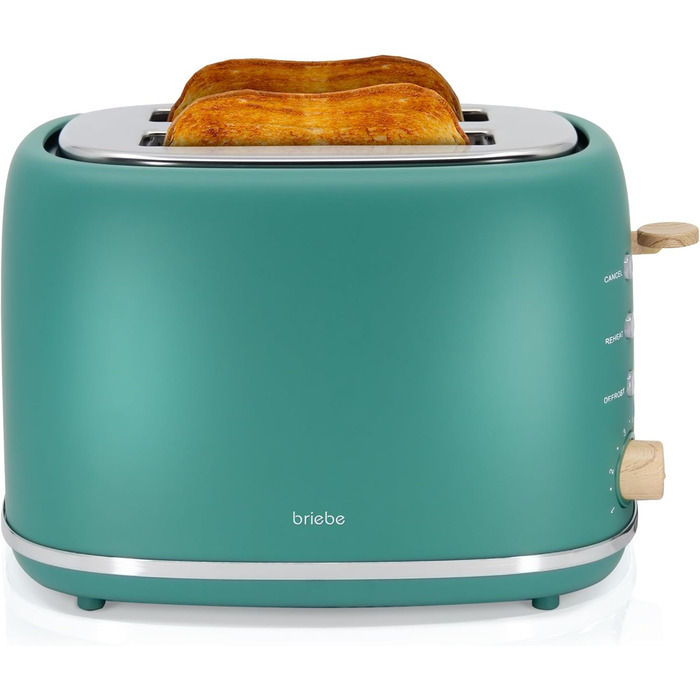 Электрочайник 1,7 л и тостер на 2 слота, набор 2 предмета, зеленый Nordic Briebe