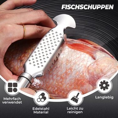 Засіб для видалення рибної луски 23 см laocaf