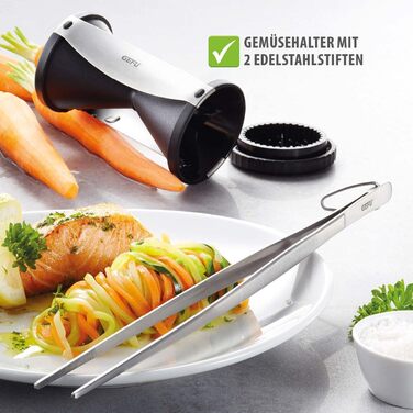 Cпіральна овочерізка SPIRELLI та ніж для овочів SENSO, набір 2 предмети GEFU