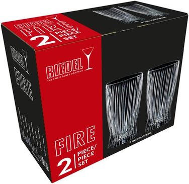 Склянка для коктейлів, набір 2 предмети, Fire Long Drink Tumbler Riedel