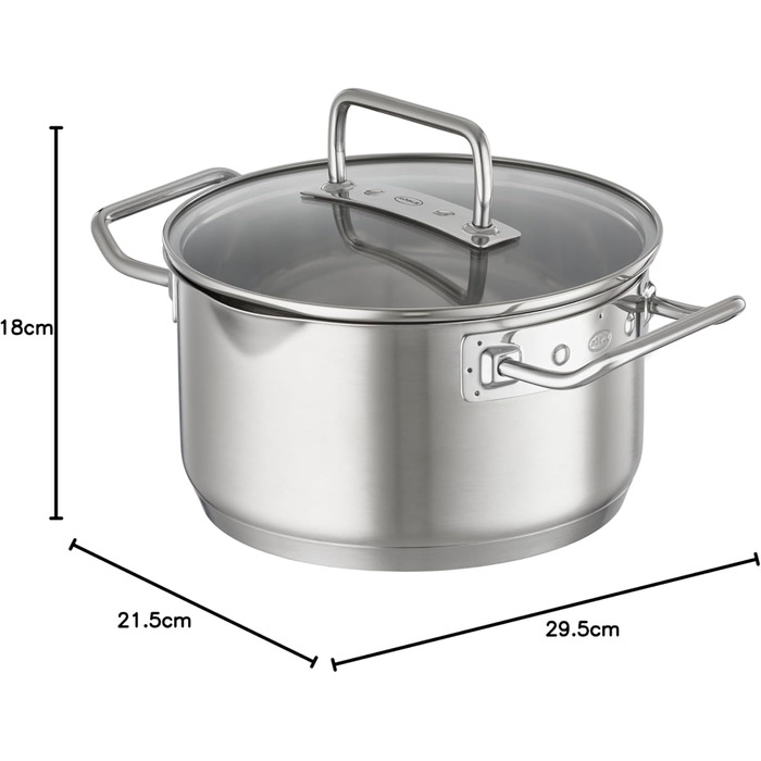 Кастрюля универсальная 20 см 3,4л Rosle