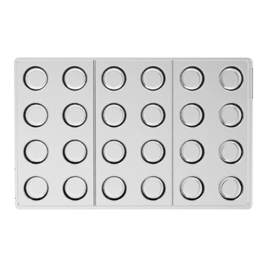 CH046 - CILINDRO 01-P Форма для шоколаду  ø22 h 22 мм (8 мл x 24)