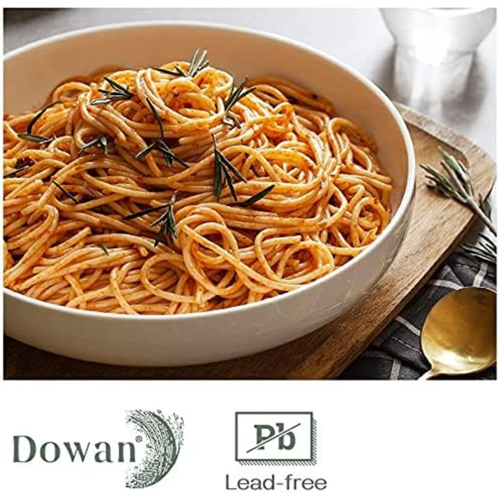 Миска сервірувальна порцелянова 1,89 л, набір 2 предмети, білий Dowan