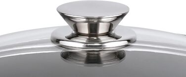 Каструля 1,3 л алюмінієва зі скляною кришкою 16 см Alucast ELO