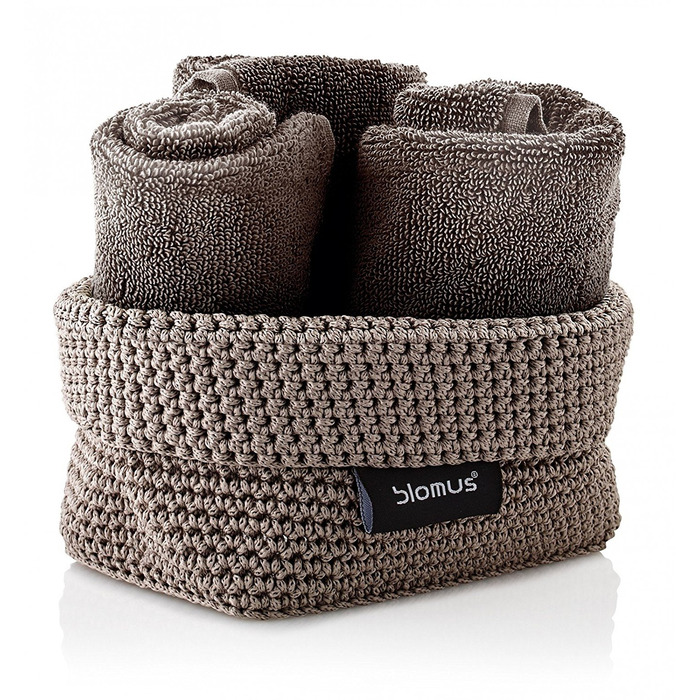 Кошик для рушників маленький темно-сірий Tela Blomus