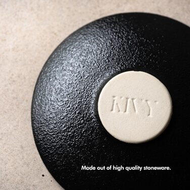 Чашки для эспрессо 75 мл с блюдцами, набор 4 предмета, черные KIVY