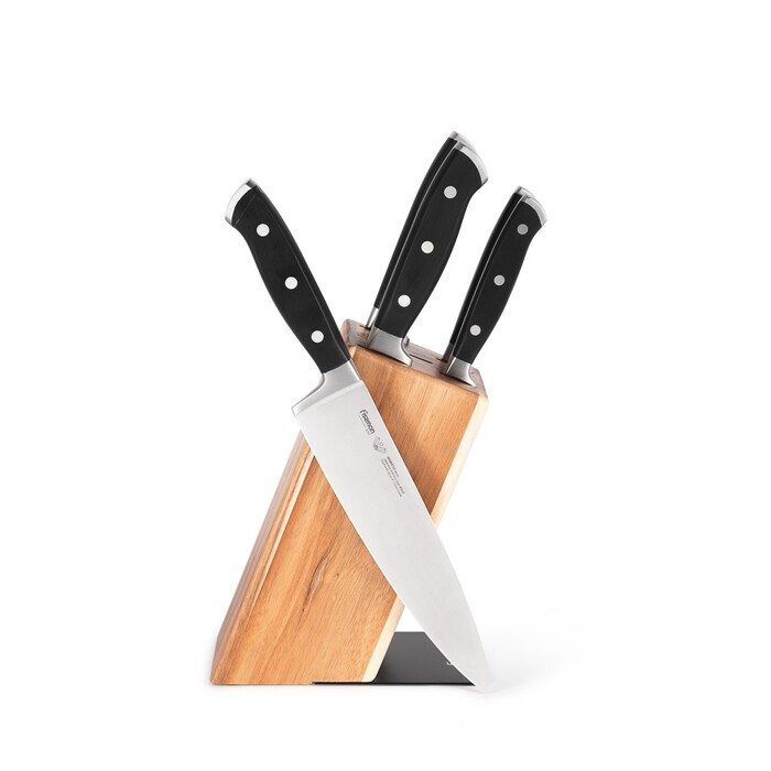 Набір Fissman ножів 6 пр. AKAMATSU на дерев'яній підставці 3Cr14 сталь (2707)