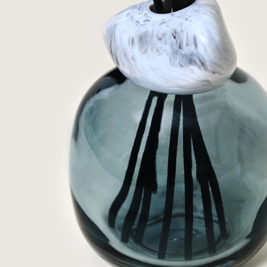 Дифузор Maison Berger Paris MINERAL BLUE WHITE + Наповнювач з ароматом PURE WHITE TEA, 180 мл