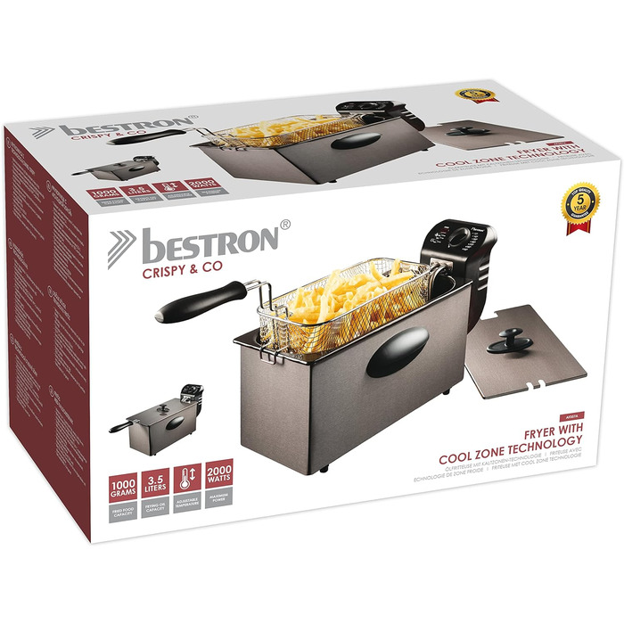 Фрітюрниця 3,5 літра 2000 Вт Bestron