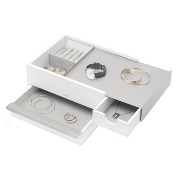 Шкатулка для прикрас stowit біла Umbra