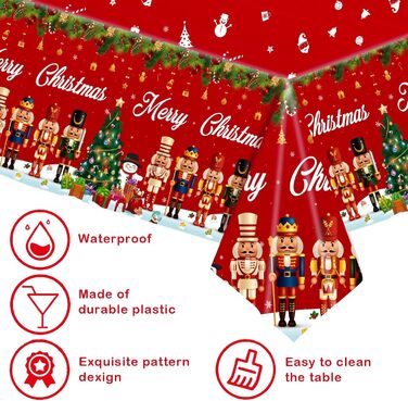 Різдвяні скатертини, одноразова 137 x 274 см POPOYU