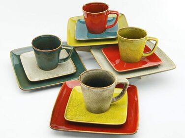 Набор посуды на 4 персоны, 16 предметов, глазурь Retro Style Creatable