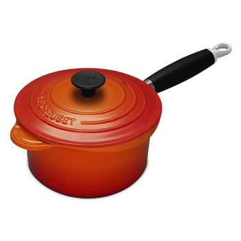 Ківш з кришкою 18 см, помаранчевий Le Creuset