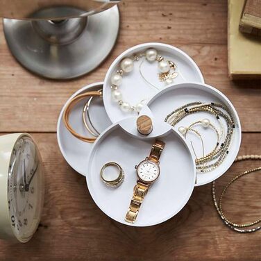 Шкатулки для ювелірних виробів YAMAZAKI 3408, 10 x 12,2 x 10, білі