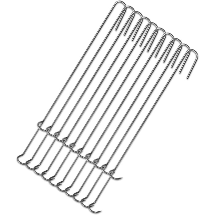 Набір гачків для коптильні 10 шт 23 см A&N