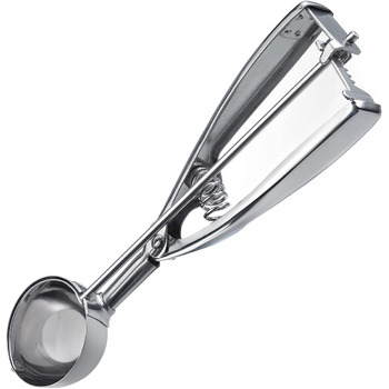 Ложка для морозива Westmark/ложка для морозива, з ручкою щипців, довжина 21,8 см, нержавіюча сталь, професійна, срібло, 62942270 5 см