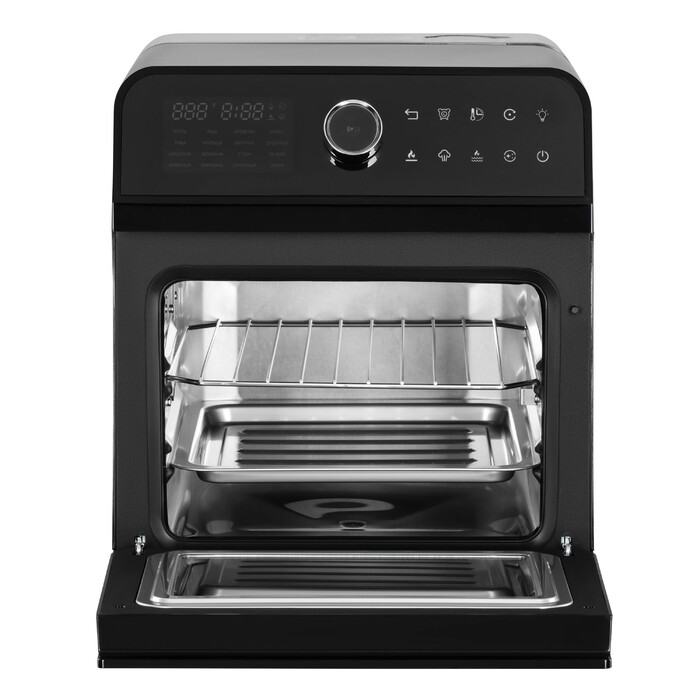 ARDESTO Мультипіч, 2250Вт, об'єм-15л, сенсорне керування, функція приготування на пару, 40-220°C, метал/пластик, біло-чорний