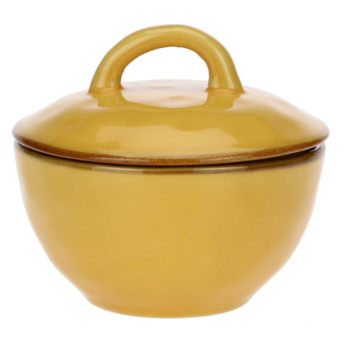 Цукорниця Rose&Tulpani Milano CONCERTO OCRA, керамограніт, охра, 250 мл