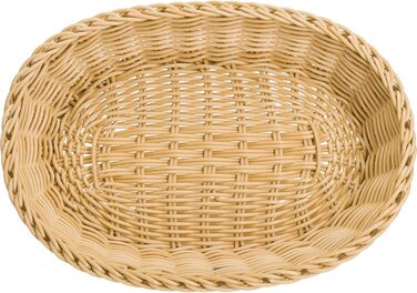 Багатоцільовий кошик, підходить для готелів і громадського харчування, овальний, приблизно 32 x 23 x 7 см, світло-бежевий Saleen