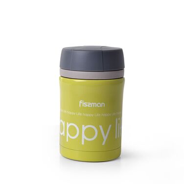 Термос для їжі Fissman 450 мл оливковий (9640)