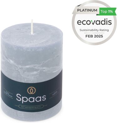 Свічки Spaas Rustic Pillar 80/110 мм 65 шт. - (Світло-блакитні)