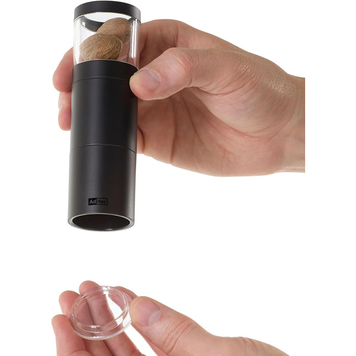 Набор мельниц для перца чили и мускатного ореха, 2 предмета, черный AdHoc