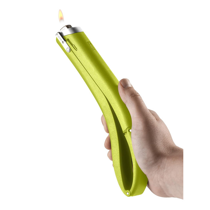 Подовжувач запальнички FIRE Палець, в т.ч. одноразова запальничка, пластик/нержавіюча сталь (зелений), 22