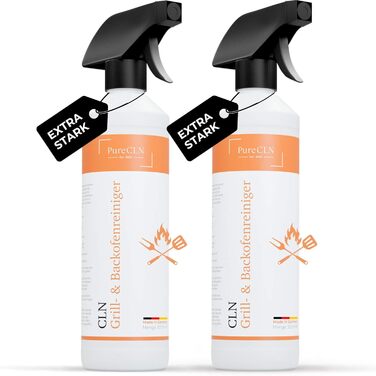 Засіб для чищення духовок та грилів PureCLN 500 мл, спрей для духовок без запаху, надзвичайно сильний засіб для чищення духовок від стійкої скоринки, засіб для чищення духовок, плит, грилів (500 мл (2 шт.))