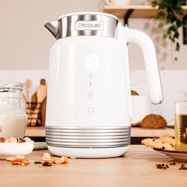 Чайник электрический 2200 Вт 1,7 л белый ThermoSense 600 Touch Cecotec