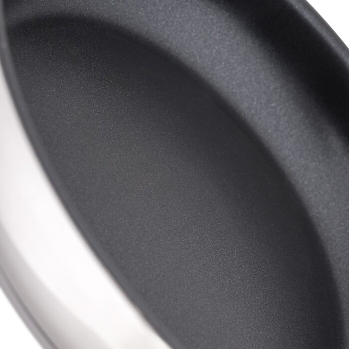 Сковорода для жарки Fissman 20x4,5 см TRICIA с антипригарным покрытием нержавеющая сталь (5532)