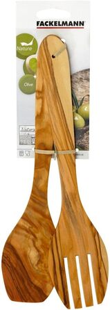 Вилка и ложка для салата, набор 2 предмета, оливковое дерево Fackelmann