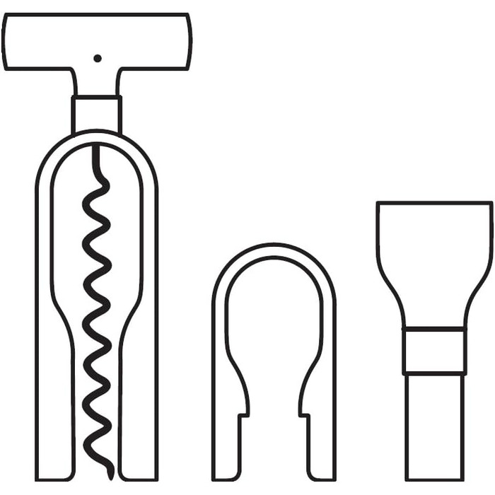 Набор сомелье, 3 предмета в коробке, серебристый Baric WMF