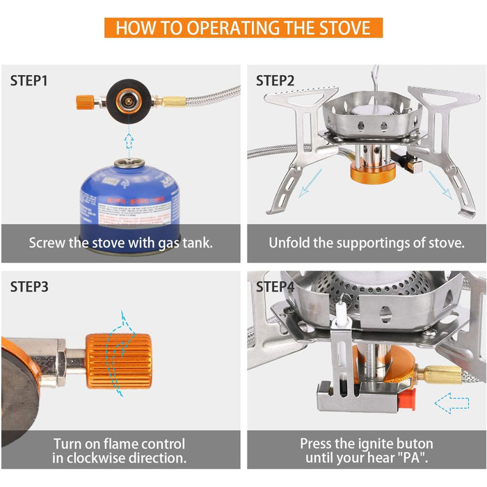 Кемпінгова плита з п'єзопідпалом Odoland