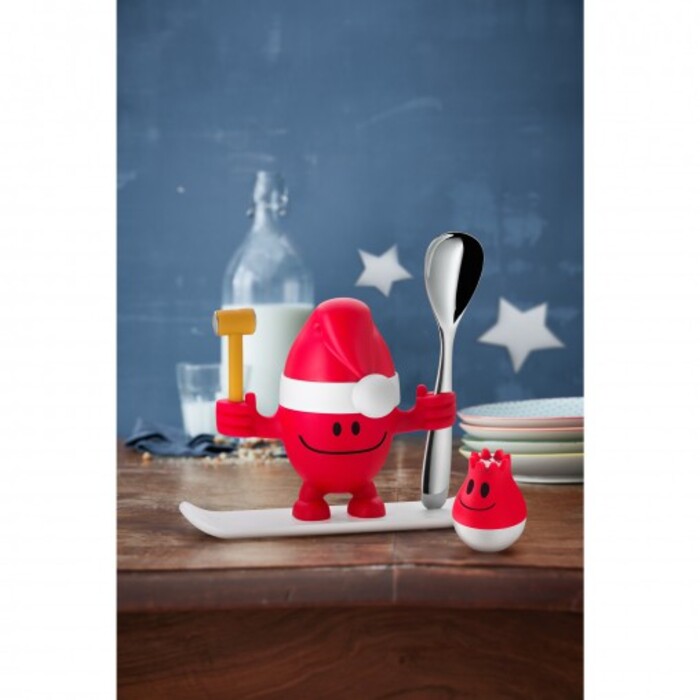 Підставка для яйця з сільницею набір 2 предмета, червона McEgg Xmas-Set WMF