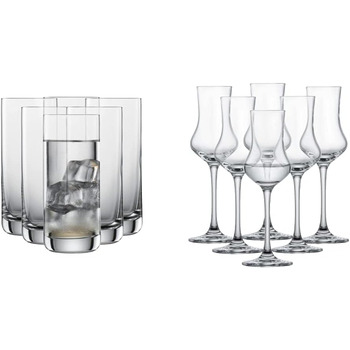 Пивний кухоль SCHOTT ZWIESEL Convention 0,2 л (набір з 6 шт.), простий пивний келих для пільзнера, кришталеві келихи Tritan, які можна мити в посудомийній машині, Зроблено в Німеччині (номер для замовлення 175500) (Довгий келих для пиття - 0,37 л, комплек